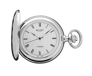 Orologio da tasca, 48 mm, Regent 32P18, argento, Classico