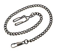 Orologio da tasca a catena da 37,5 cm, stile vintage, in lega di metallo, per uomo/donna, oro, CH1wc-marrone, Antico