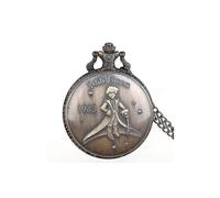 Orologio da tasca al quarzo in bronzo con tema Alice retrò, modello Piccolo Principe 175, orologio da