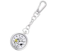 Orologio da Tasca Citizen Q&Q Snoopy Clip Impermeabile P004-214 Bianco Quarzo...