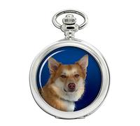 Orologio da tasca con cane da pastore islandese