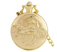 Orologio Da Tasca Creativo PORTATO Numeri arabi leggeri Display Bronzo Steampunk Train Treno Quartz Pocket Watch Retro Pocket Pocket Catena da uomo Donne orologio Orologio Da Tasca Uomo ( Size : Gold