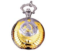 Orologio da tasca da uomo, orologio tascabile classico,Orologi tascabili per clock fallimento di martello | di moda orologi in rilievo, orologio portatile con catena per il compleanno, giorno di padri