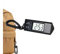 Orologio da tasca digitale - 2,05x0,79x0,87 pollici, ciondolo elettronico in ABS, display trasparente portachiavi, orologio mini silenzioso preciso portatile preciso | Sessioni di studio, t, nero