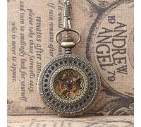Orologio da tasca Fai il vecchio cavo, autentico, retrò, a conchiglia, intagliato, di qualità, per studenti maschi e femmine, orologio meccanico a catena, orologio da tasca meccanico semiautomatico