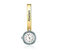 Orologio da Tasca Infermiera Personalizzato Orologio da Infermiera con Nome Clip-on Donna Orologio da Tasca Squisito al Quarzo Digitale Portatile per Della Mamma Regalo (Oro)