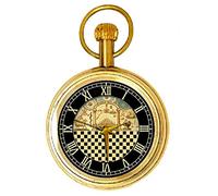Orologio da tasca meccanico a scacchi simbolicoTempio di Salomone 17 gioielli