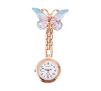 Orologio da tasca meccanico orologio da tasca digitale da donna orologio da infermiera portachiavi farfalle orologio da tasca orologio stetoscopio per infermieri quarzo blu infermiera orologio al