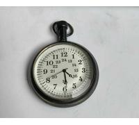 Orologio da tasca nautico vintage da collezione marittimo antico 2" ottone fe...