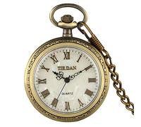 Orologio da Tasca, Orologio da Tasca Orologio da Tasca Collana Numeri al Quarzo Vintage Chic Orologio da Donna Ciondolo con Catena Spessa Silm Regalo for Le Signore (Colore : Silm Chain) ( Color : Thi
