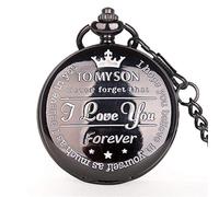 Orologio da tasca Orologio da tasca per mio figlio Film Il Re Leone Ciondolo al quarzo Collana da uomo Collana a catena Orologio Regali per ragazzi Figlio Regalo per Compleanno Natale Festa del papà