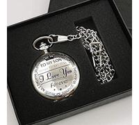 Orologio da tasca Orologio da tasca per mio figlio Film Il Re Leone Ciondolo al quarzo Collana da uomo Collana a catena Orologio Regali per ragazzi Figlio Regalo per Compleanno Natale Festa del papà
