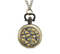 Orologio da tasca vintage con ciondolo in lega di escavatore, idea regalo per uomo e donna, stile rame, misura unica