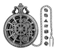 Orologio da Tasca Vintage | Intrattenimento Portatile - Set per Giochi da Tavolo, Metallo Vintage Gioco di Piccoli ruoli di Gioco dicethey's Un'aggiunta polyval