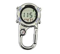 Orologio da tasca vintage, orologi da tasca al qua Orologio da tasca da arrampicata da uomo, orologio con lancette luminose, moschettone for zaino impermeabile for orologio da lavoro, studio, arrampic