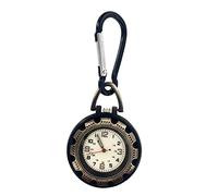 Orologio da tasca vintage, orologi da tasca al qua Orologio da tasca da arrampicata, orologio da uomo con lancette luminose, moschettone for zaino impermeabile for orologio da lavoro studio arrampicat