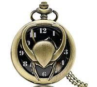 Orologio da taschino con catena per maglioneNuovo orologio da taschino retrò Loki Thor con collana a catena regalo per uomo Decora il regalo per il padre