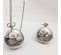 Orologio da taschino nero diacono Orologio da tasca in acciaio Orologio da taschino da taschino da donna Nostalgia Orologio da polso da donna per decorare il regalo per il padre
