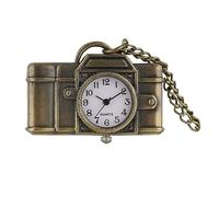 Orologio Da Taschino Orologio Da Tasca Vigilanze Uniche Della Collana Del Pendente Di Modo Del Bronzo Annata Della Vigilanza Di Tasca Del Quarzo Di Forma Della Macchina Fotografica Orologio Da Taschin