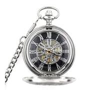 Orologio da taschino, orologio da taschino meccanico scheletro antico da uomo Steampunk orologio da tasca meccanico orologio pendente a carica manuale