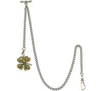 Orologio da taschino vintage al quarzo Orologio da taschino con catena Albert Orologio da taschino e catena, catena a T con ciondolo bussola, catena a maglia barbazzale 2 gancio antico Fob T Bar for M