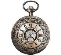 Orologio da Taschino Vintage al Quarzo Orologio da Taschino Meccanico con Catena Vintage Steampunk Numeri Romani Orologi da Taschino a Carica Manuale for Uomo Donna e Confezione Regalo (Color : Jxg06