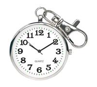 Orologio da taschino vintage al quarzo Orologio da taschino minimalista ultra sottile con quadrante aperto con fibbia a chiave Orologio da taschino unisex portatile unisex (Color : B black White)