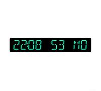 Orologio da tavolo a LED con Bt per l'aggiornamento automatico dell'ora e quattro livelli di luminosità che mostrano ore minuti secondi più giorno della settimana (B)