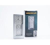 Orologio da Tavolo Analogico Slim QUARTZ Termometro Igrometro Meteo Design Casa