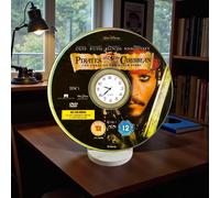 Orologio da Tavolo Fai-da-te DVD Pirati dei Caraibi Riciclato