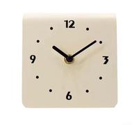 Orologio da tavolo minimalista con funzione silenziosa, migliora il tuo spazio di lavoro con un'eleganza moderna (bianco)