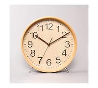 Orologio da tavolo moderno dal design classico, alimentato a batteria, senza ticchettio, muto, silenzioso, analogico al quarzo, decorazioni per la casa, soggiorno, cucina, sveglia digitale (E) XXZ