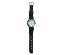 Orologio da Telaio Rotante Orologio, 30 M di Calendario Impermeabile Brillante Fotogramma Rotante Data Analogica per la Pesca (blu argento)