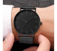 Orologio da uomo 2024 orologio da uomo minimalista moda ultra sottile orologio da uomo semplice da uomo d'affari con cintura in maglia di acciaio inossidabile orologio da uomo per il tempo libero