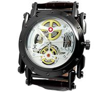 Orologio da uomo automatico classico Smart Nero Bianco Boss ubloat scheletro lusso