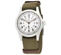 Orologio da uomo automatico Hamilton Khaki Field con quadrante bianco H69439411