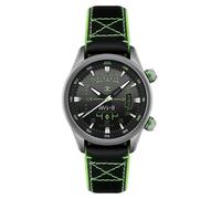 AVI-8 Orologio automatico Hawker Harrier HUD da uomo 44mm con cinturino in gomma/pelle AV-4117, Nero sfumato., Hud Automatico