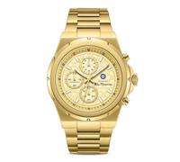 Orologio da uomo Ben Sherman Manchester Chronograph con quadrante dorato in rilievo e bracciale in acciaio inossidabile color oro