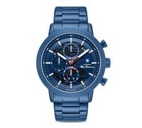 Orologio da uomo Ben Sherman Nottingham con quadrante scheletrato blu, IP blu e bracciale in acciaio inossidabile