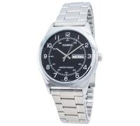 Orologio da uomo Casio al quarzo Vetro Minerale Acciaio Elegante MTP-V006D-1B2