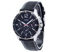 Orologio da uomo Casio Enticer analogico al quarzo Nero Quadrante MTP-1374L-1AV