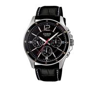 Orologio da uomo Casio Enticer cronografo quadrante nero - MTP-1374L-1AVDF (A...