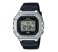 Orologio da uomo Casio Standard Quartz Nero Quadrante Sports W-218HM-7AV 50M