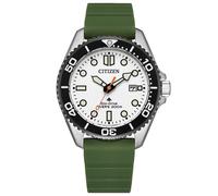 Orologio da uomo CITIZEN PROMASTER MARINE BN0265-00A Eco-Drive quadrante bian...