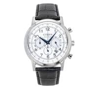 CITIZEN CA4630 Eco-Drive Solar Chrono Orologio da uomo con diametro di 42 mm in diverse varianti, bianco/cinturino in pelle