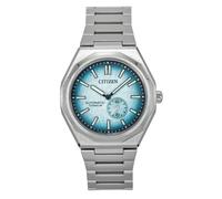 CITIZEN NK5020 Orologio automatico da uomo Zenshin 60 Super Titanium con cinturino in titanio e vetro zaffiro, blu ghiaccio