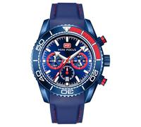 Orologio da uomo con quadrante girevole e calendario luminescente, movimento al quarzo, orologio da polso per auto, durezza 30 ATM, vetro zaffiro, comodo cinturino in silicone, super luminoso, da uomo