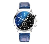 Orologio da uomo con quadrante in acciaio inox, orologio casual con timer e cronometro, C, One Size