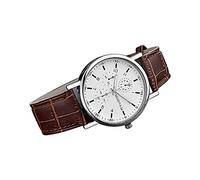 Orologio da uomo con quadrante romano e calendario, orologio da polso classico creativo da uomo per contare i passi per le donne, Marrone, misura unica