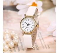 Orologio da uomo di nuova moda scala romana quadrante piccolo orologio da donna al quarzo quadrante in acciaio inossidabile per il tempo libero orologio al quarzo con cinturino sottile in pelle PU